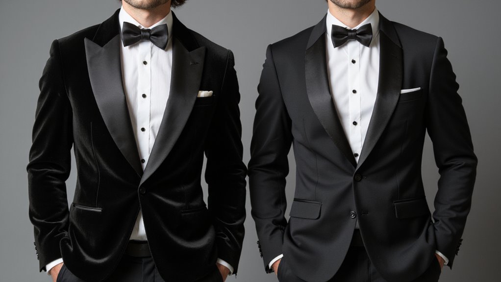 jacket details convey formality