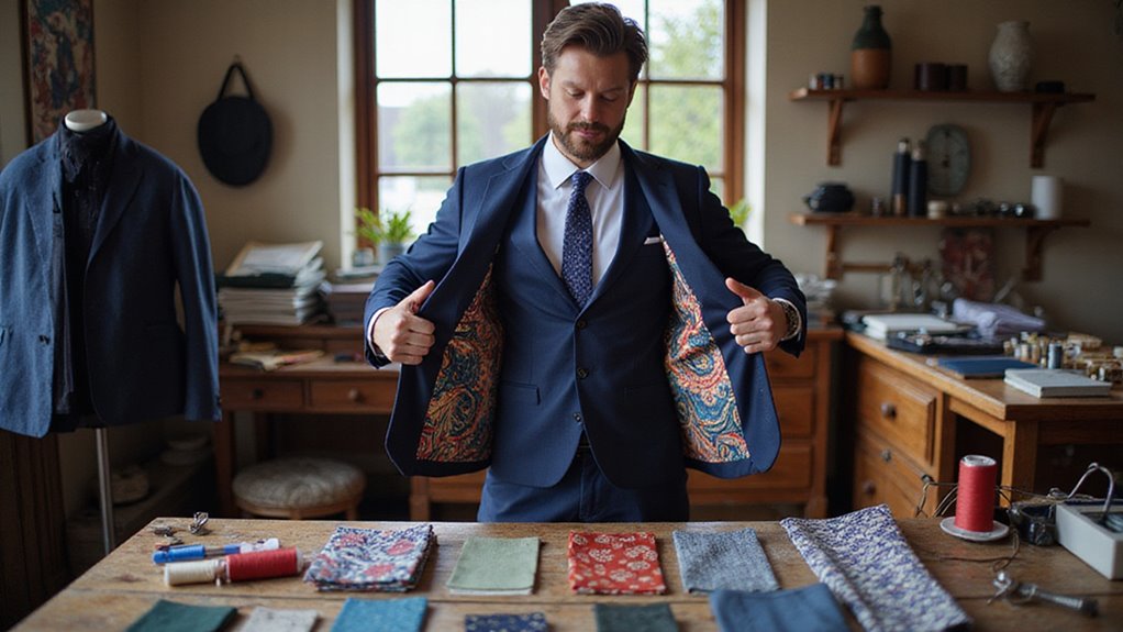 personalized suit lining choices