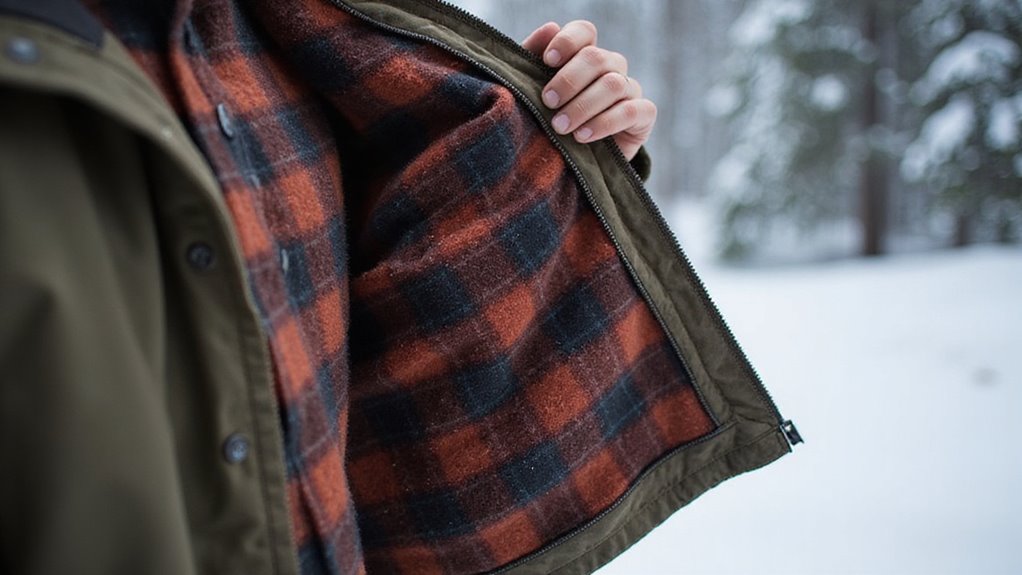 warm soft insulating fabric